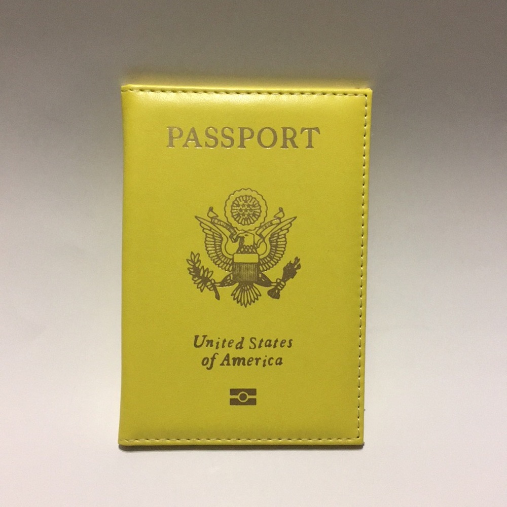 Yellow Passport Cover